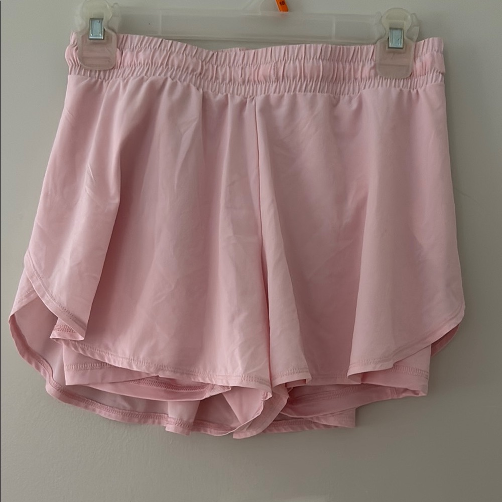 All in Motion Pink Ruffle Hem Shorts